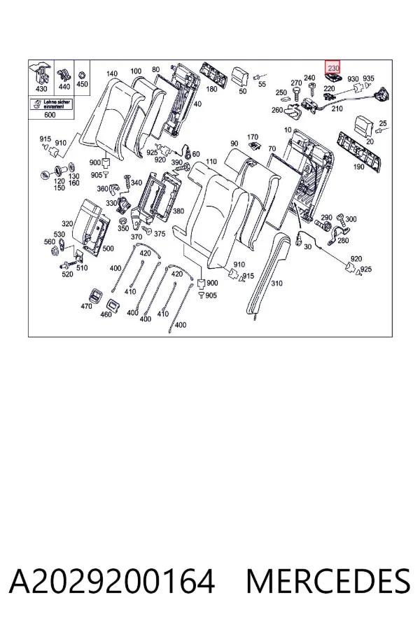  A2029200164 Mercedes