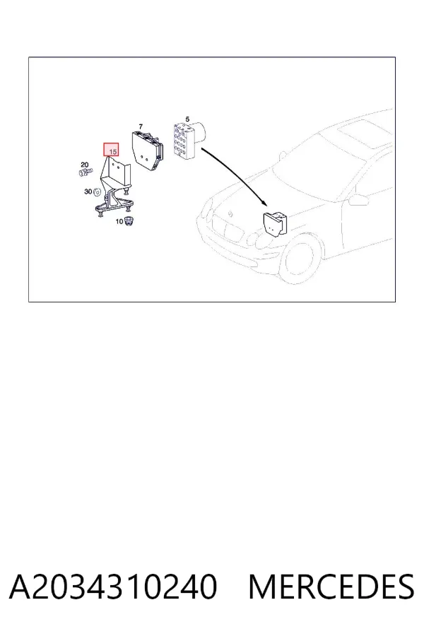  A2034310240 Mercedes