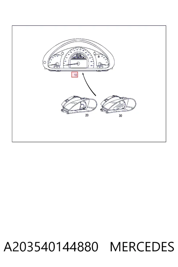 A2035401448 Mercedes Панель приладів