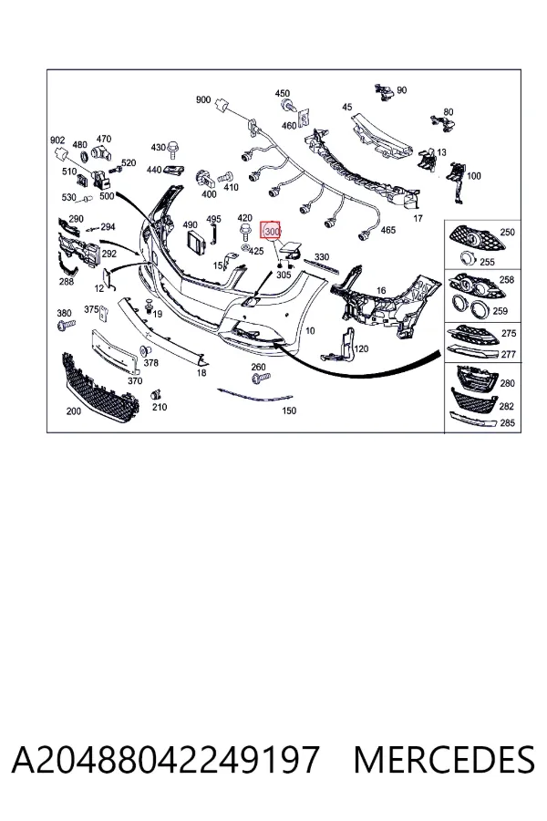  Mercedes A2048804224 ціна, від 10.57 USD