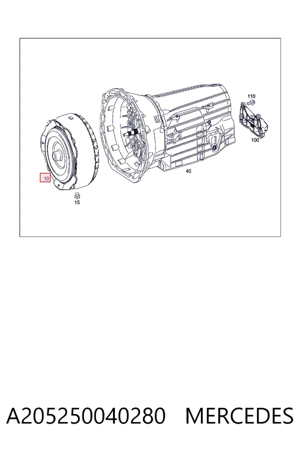 Передача гідромеханічна Mercedes A2052500402