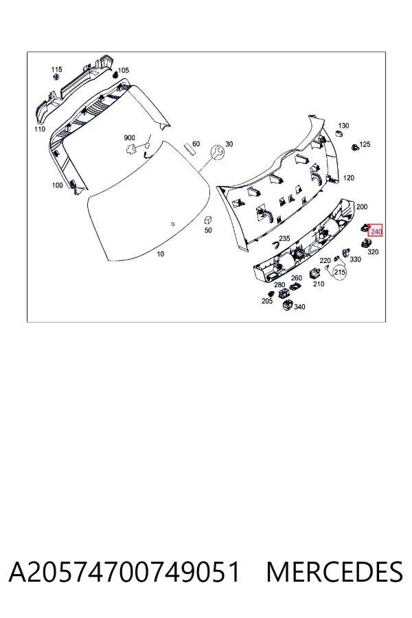  Mercedes A2057470074