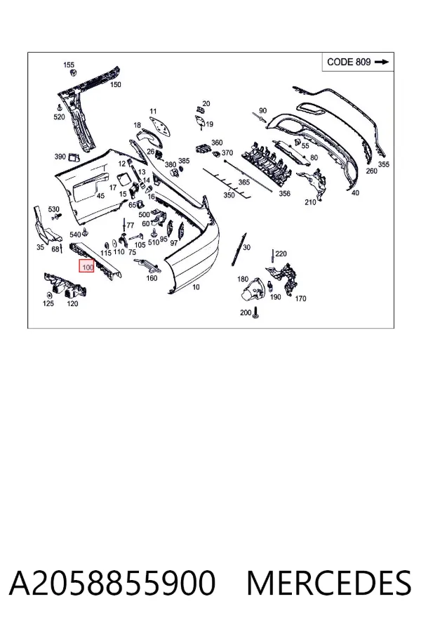  A2058855900 Mercedes