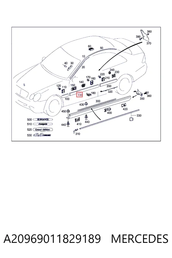 A2096901182 Mercedes 