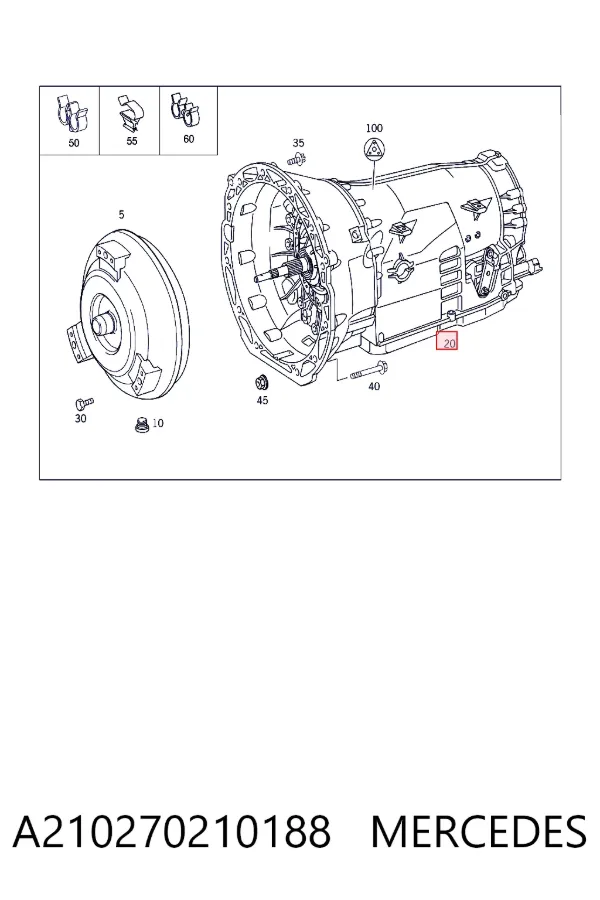 Коробка автомат Mercedes A2102702101