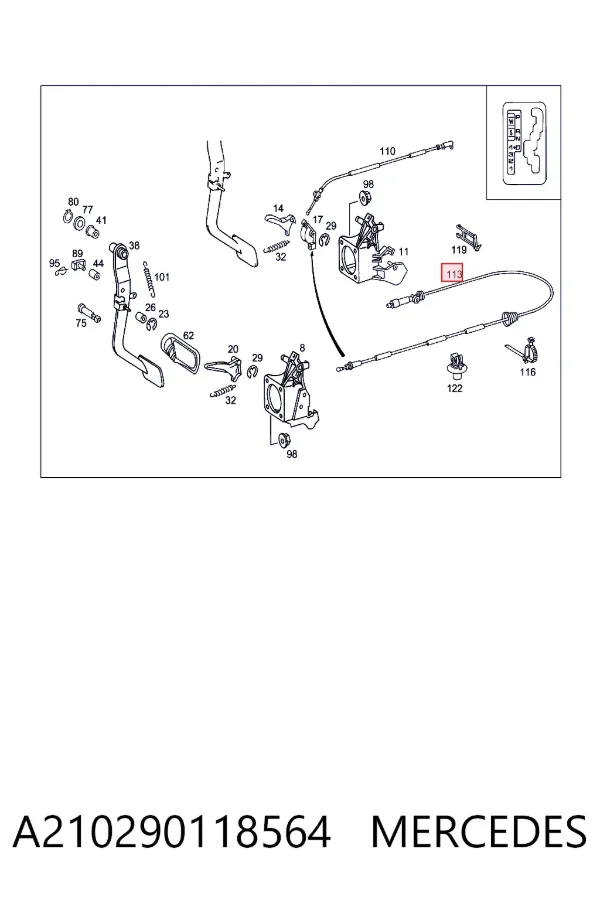  Mercedes A2102901185 ціна, від 12.67 USD