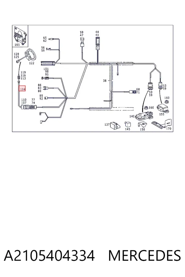  A2105404334 Mercedes