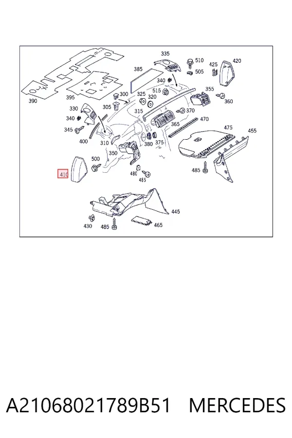  Mercedes A2106802178 ціна, від 2.48 USD