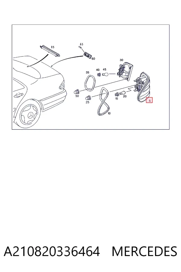 Стоп задній Mercedes A2108203364