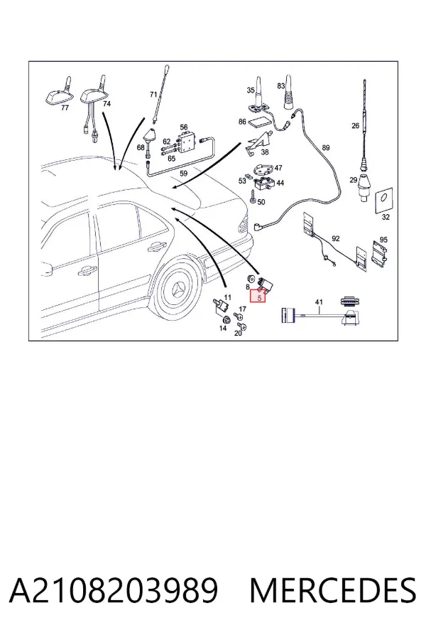  A2108203989 Mercedes
