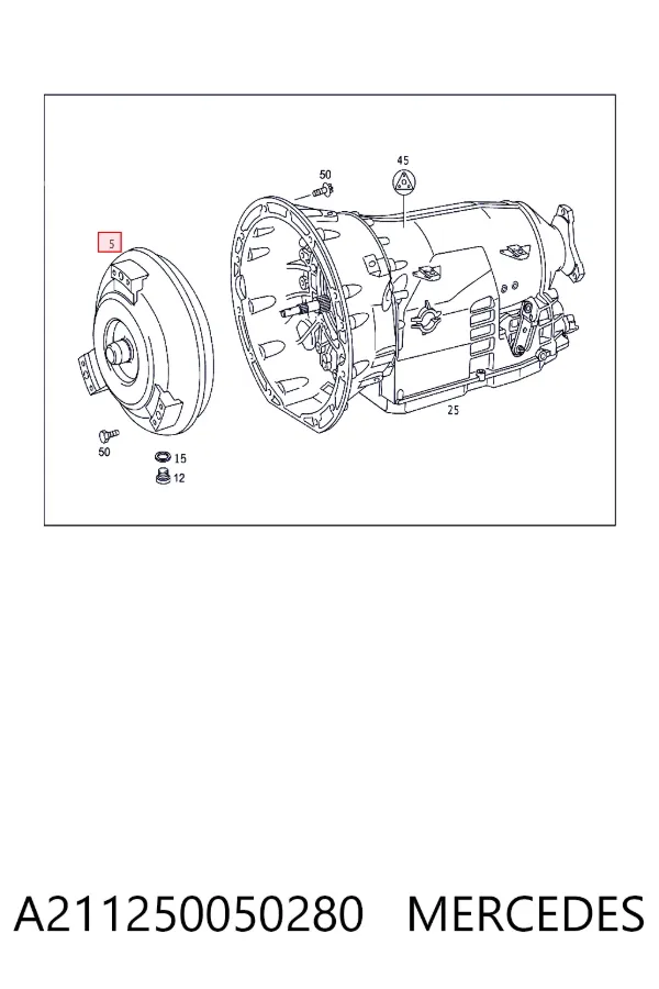 Передача гідромеханічна Mercedes A2112500502