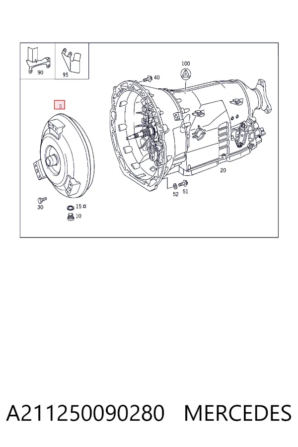 Гідротрансформатор АКПП A2112500902 Mercedes
