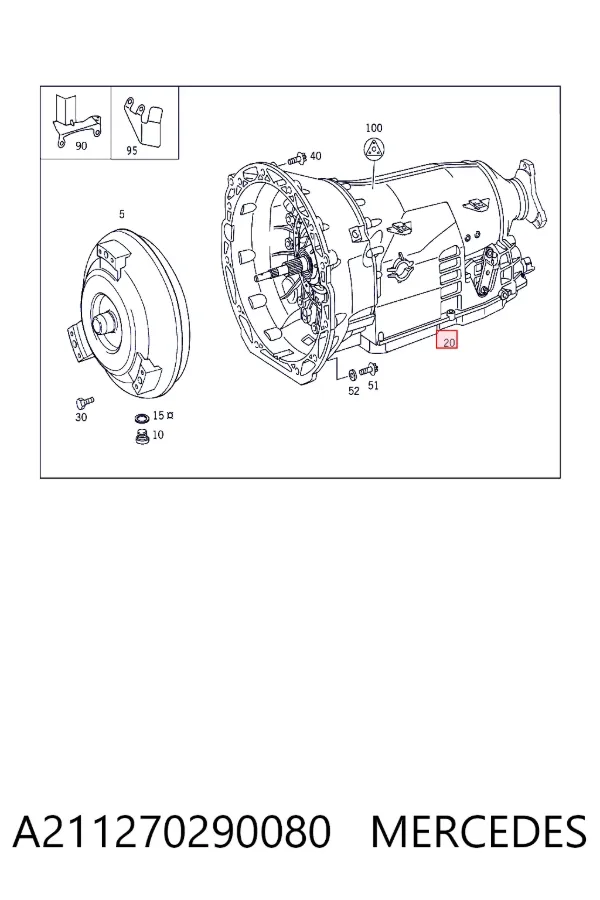 Коробка передач автомат Mercedes A2112702900 ціна, від 463.84 USD