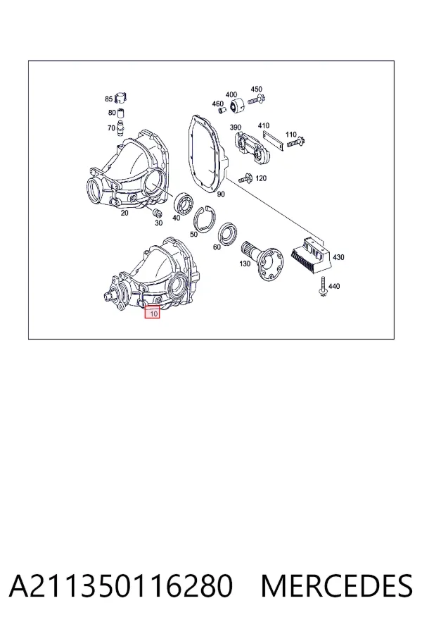 Редуктор заднього моста Mercedes A2113501162