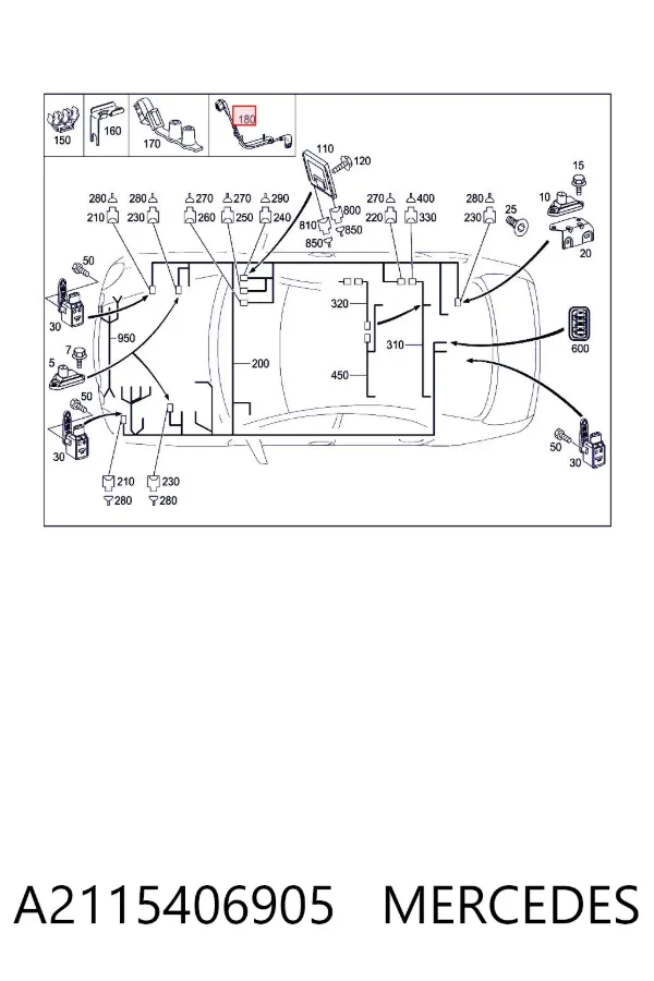 A2115406905 Mercedes