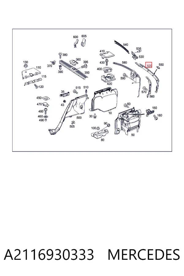 A2116930333 Mercedes