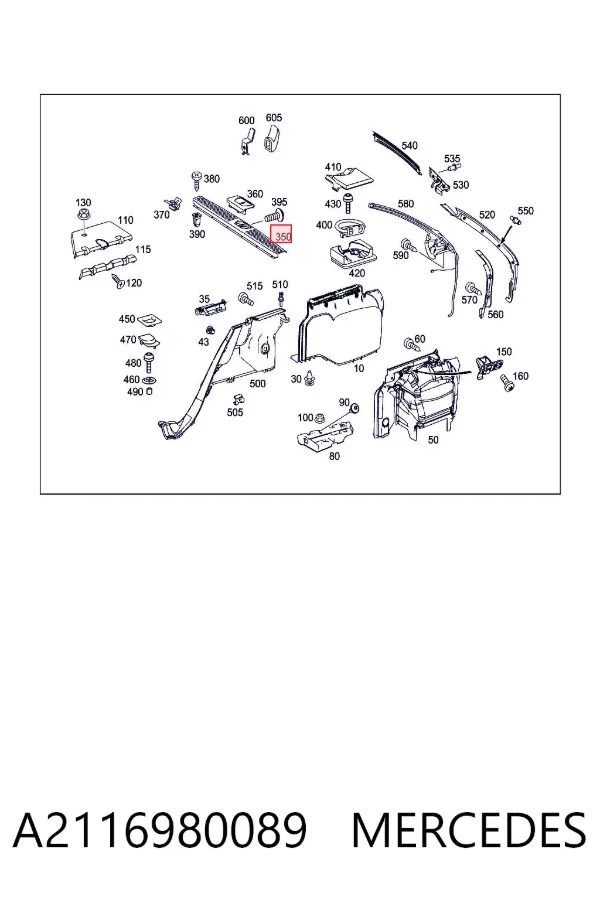  A2116980089 Mercedes