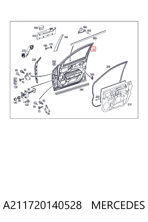 Двері передні, праві Mercedes A2117201405 ціна, від 38.01 USD