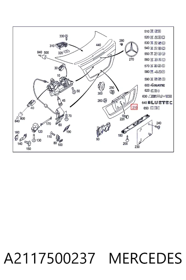  A2117500237 Mercedes