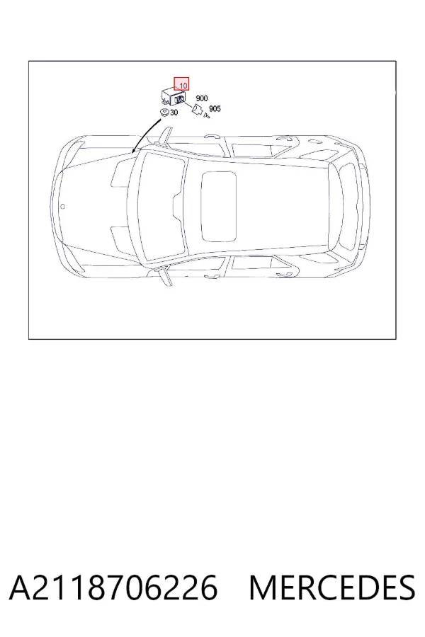 Модуль керування (ЕБУ) кута нахилу фар A2118706226 Mercedes