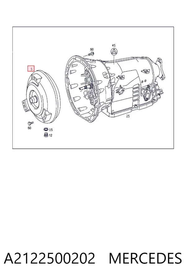 Гідротрансформатор АКПП A2122500202 Mercedes