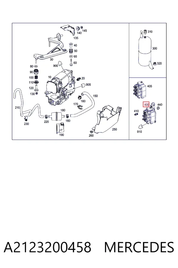 Блок клапанів гідравлічної підвіски AБС (ABS) A2123200458 Mercedes