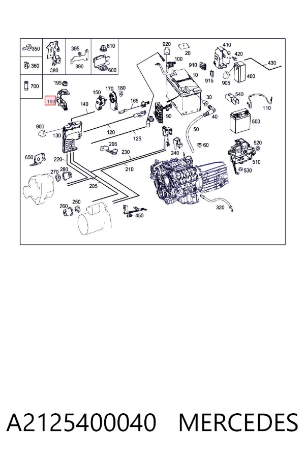  A2125400040 Mercedes