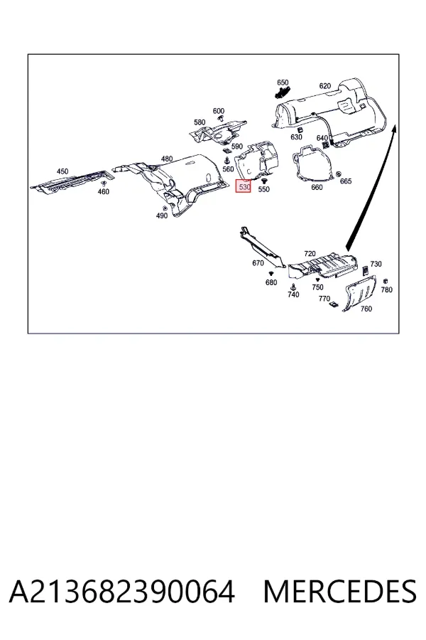 Купити A2136823900 Mercedes 