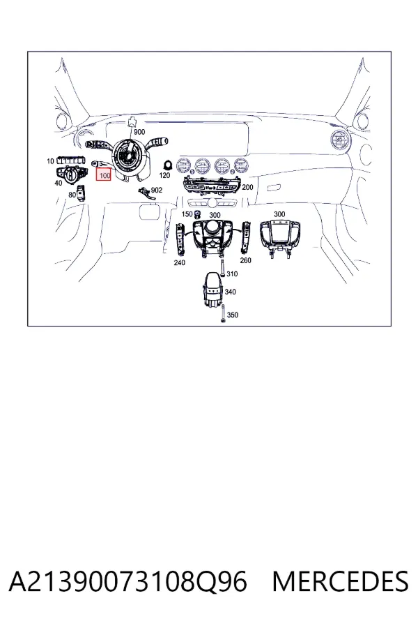 Підрульовий перемикач A2139007310 Mercedes