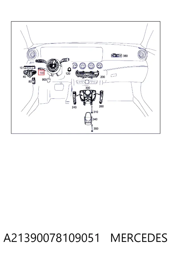 Підрульовий перемикач A21390078108Q96 Mercedes