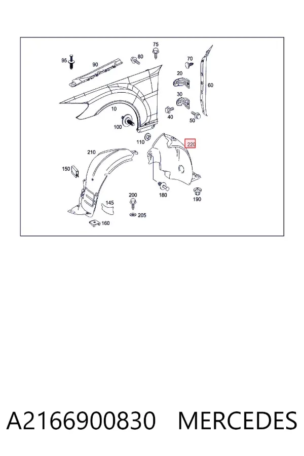  A2166900830 Mercedes