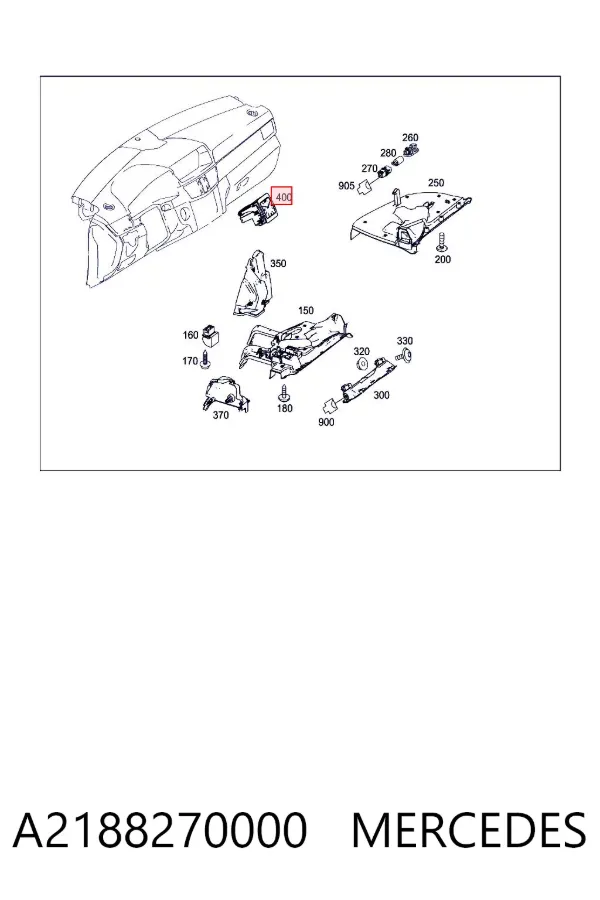 Годинник салонний A2188270000 Mercedes