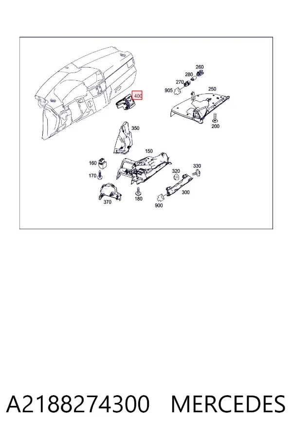 Годинник салонний A2188274300 Mercedes