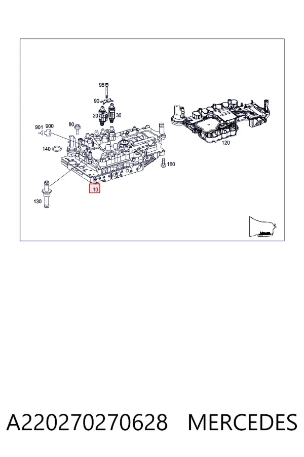 Блок клапанів АКПП A220270270628 Mercedes