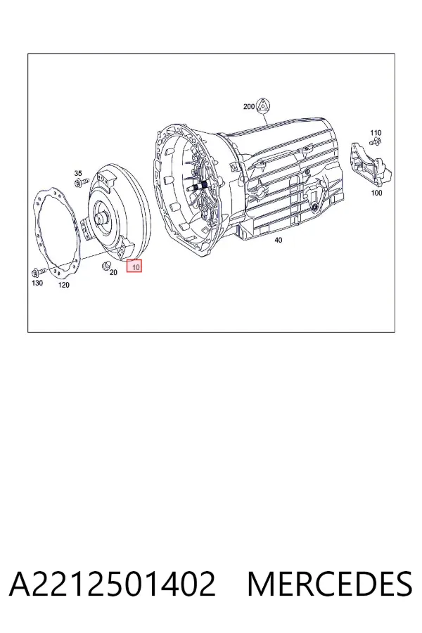 Гідротрансформатор АКПП A2212501402 Mercedes