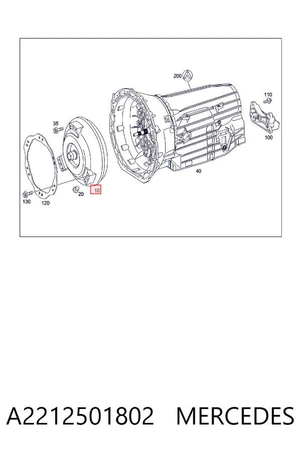 Гідротрансформатор АКПП A2212501802 Mercedes