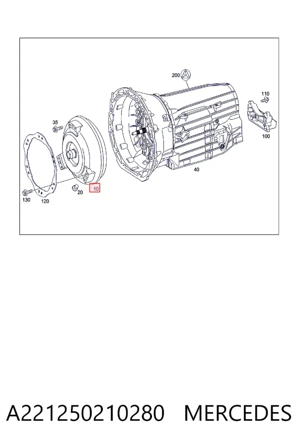 Гідротрансформатор ГМП Mercedes A2212502102 ціна, від 383.57 USD