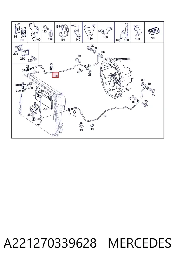  Mercedes A2212703396 ціна, від 50.79 USD