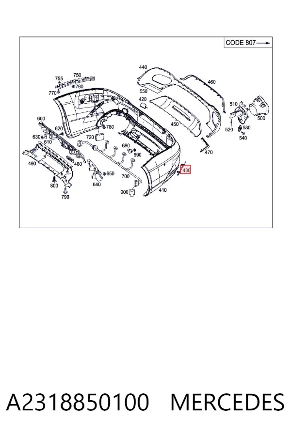  A2318850100 Mercedes