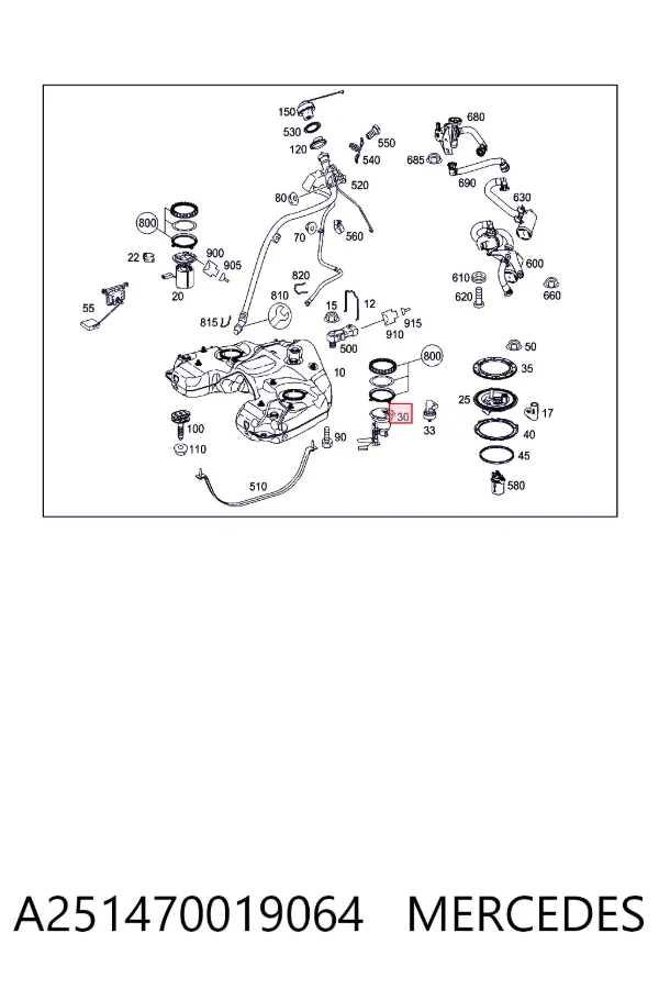 Фільтр паливний Mercedes A2514700190