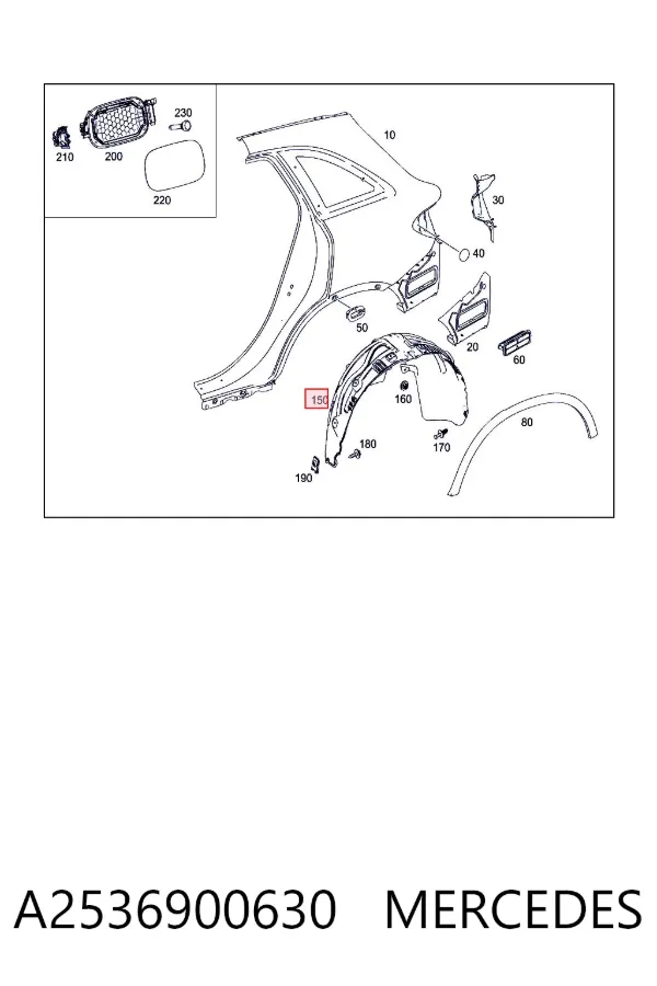  A2536900630 Mercedes
