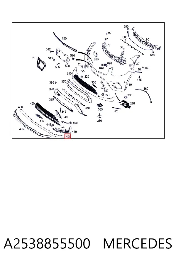  A2538855500 Mercedes