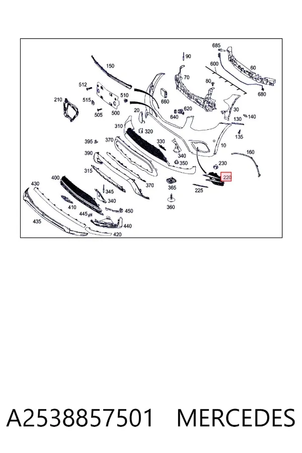  A2538857501 Mercedes
