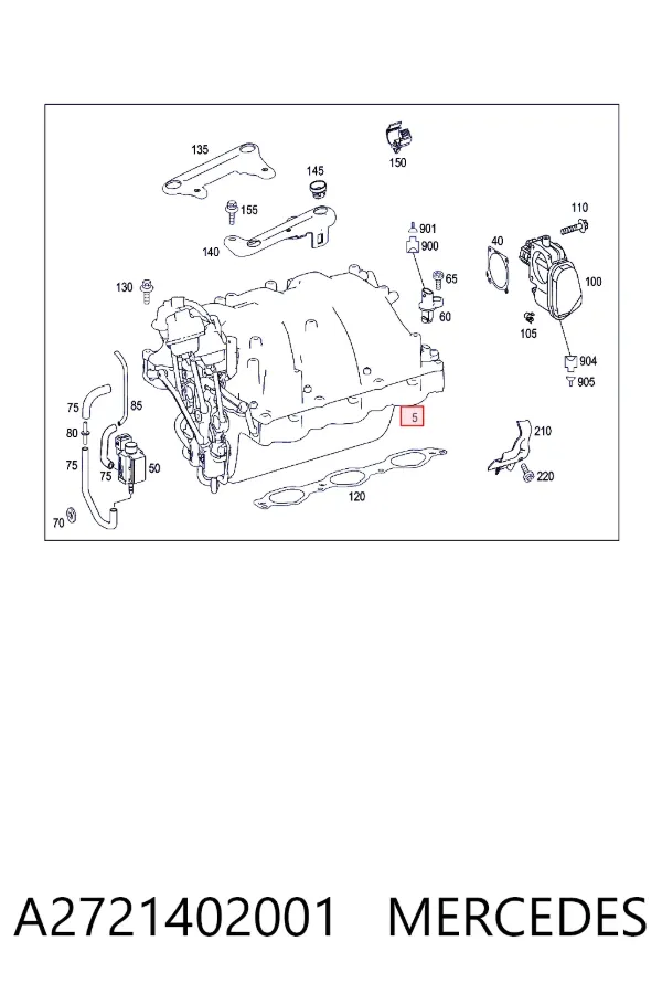 Впускний колектор A2721402001 Mercedes