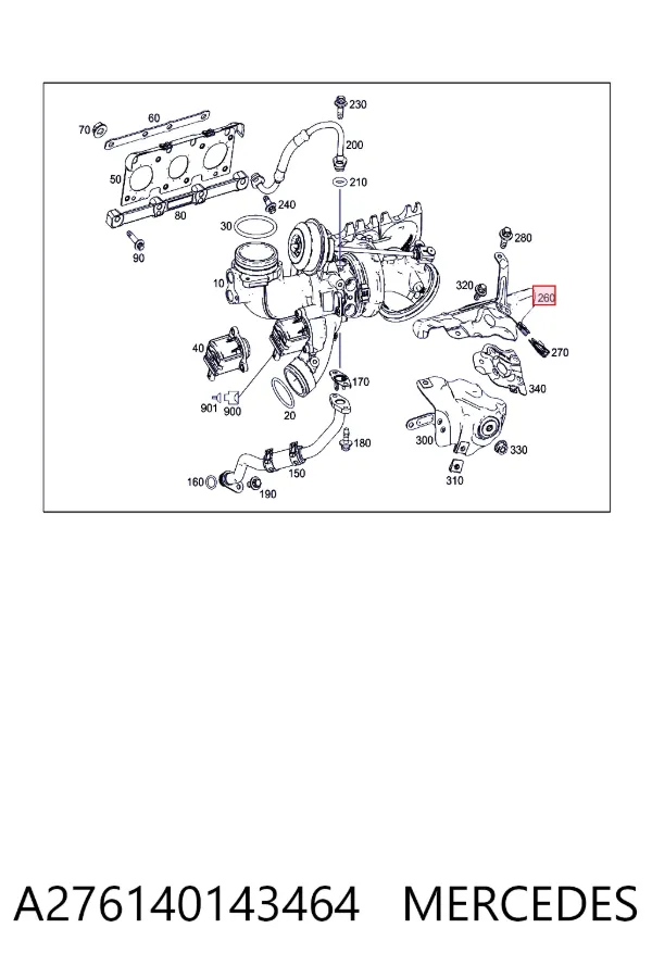 Mercedes A2761401434 ціна, від 12.67 USD