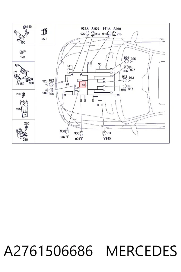  A2761506686 Mercedes