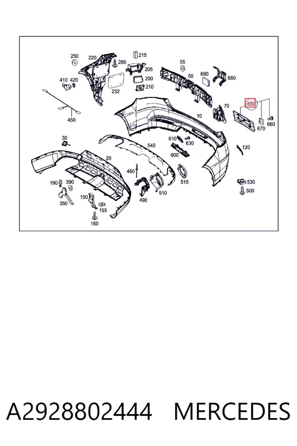  A2928802444 Mercedes