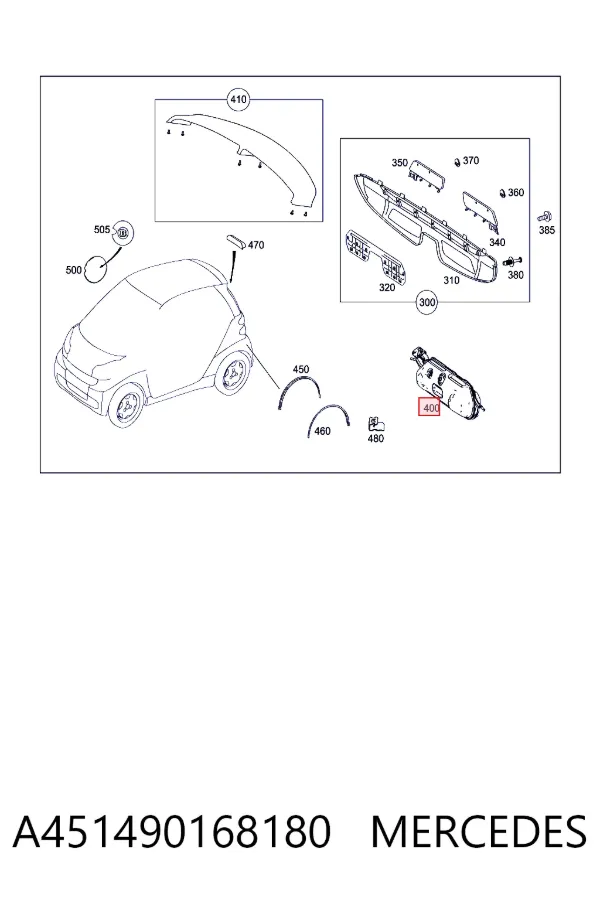 Конвертор-каталізатор Mercedes A4514901681