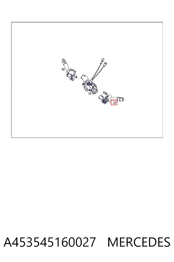 Перемикач підрульовий, лівий A453545160027 Mercedes