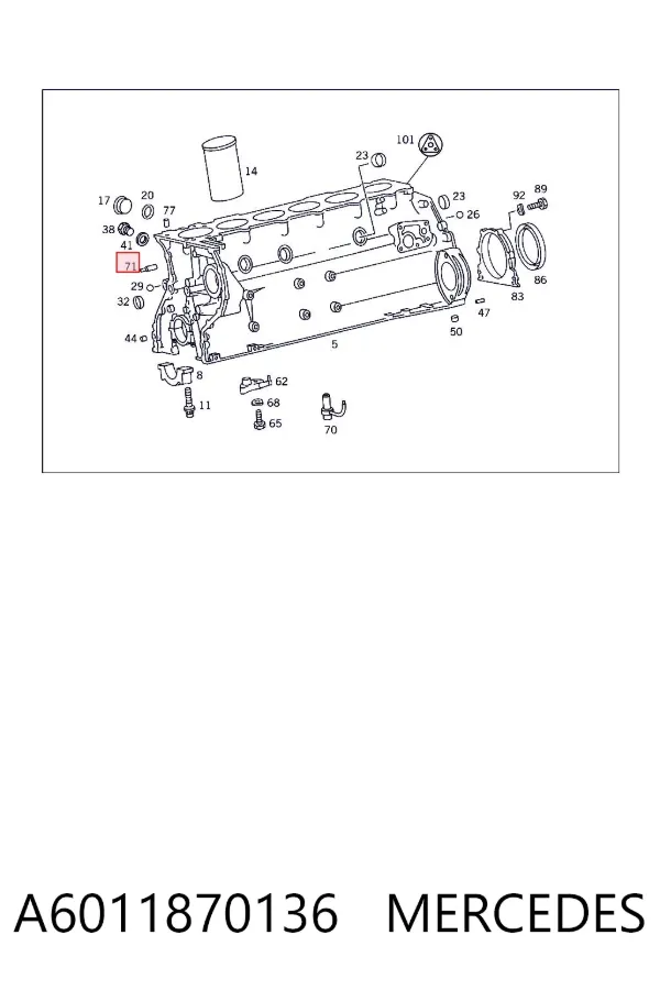  A6011870136 Mercedes